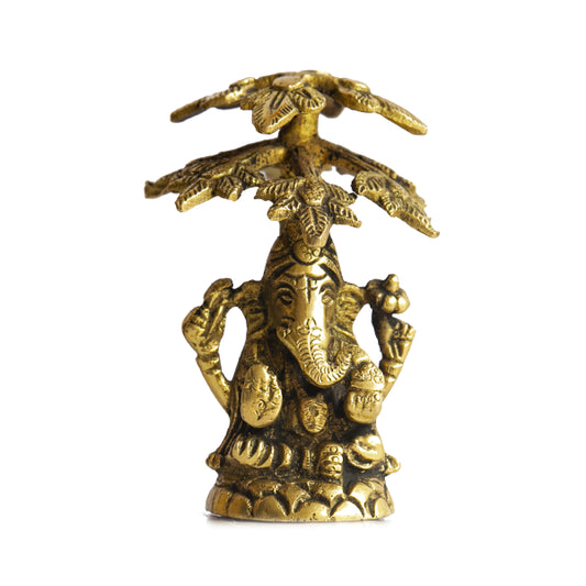 Ganesha idol under tree
