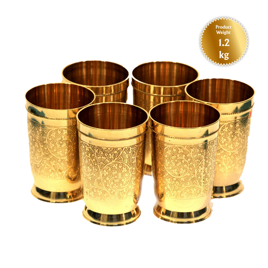 Water glass set of 6